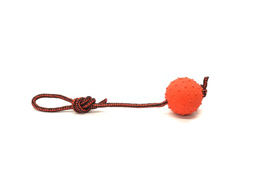 Nubby Rubber Tug Ball