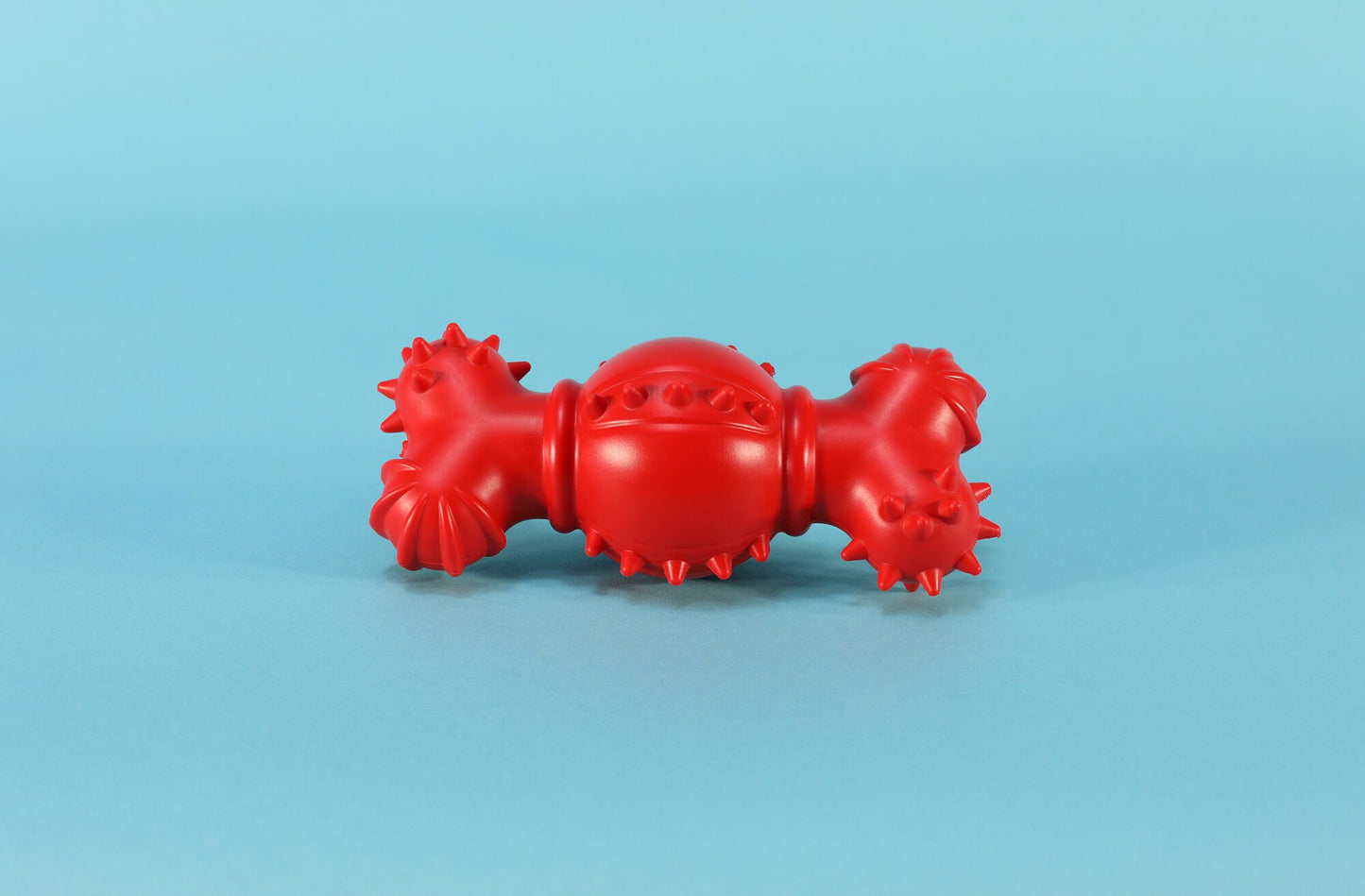 Rubber Squeaky Spike Bone